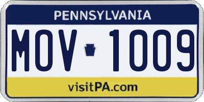 PA license plate MOV1009
