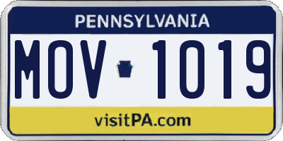PA license plate MOV1019