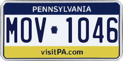 PA license plate MOV1046