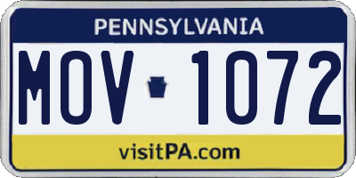 PA license plate MOV1072