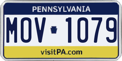 PA license plate MOV1079