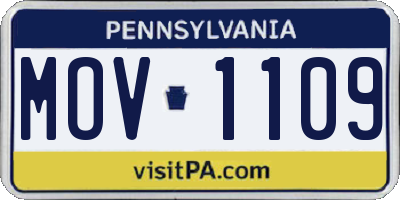 PA license plate MOV1109