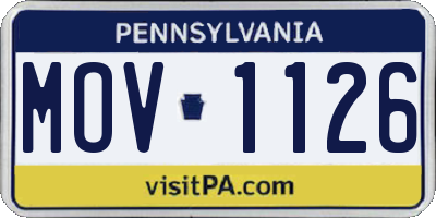 PA license plate MOV1126