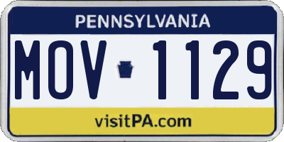 PA license plate MOV1129