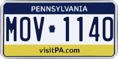 PA license plate MOV1140