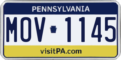 PA license plate MOV1145