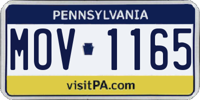 PA license plate MOV1165
