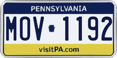 PA license plate MOV1192