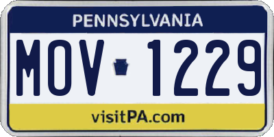 PA license plate MOV1229