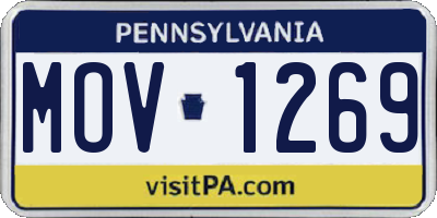PA license plate MOV1269