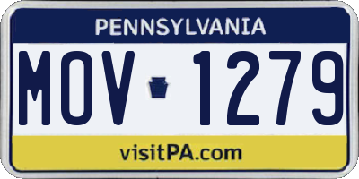 PA license plate MOV1279