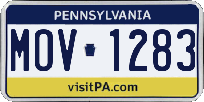 PA license plate MOV1283