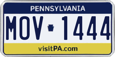 PA license plate MOV1444