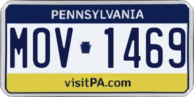 PA license plate MOV1469