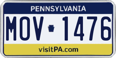 PA license plate MOV1476