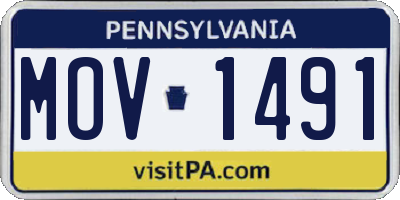 PA license plate MOV1491