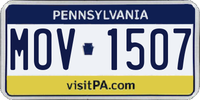 PA license plate MOV1507