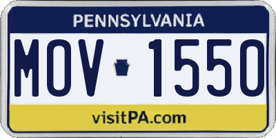 PA license plate MOV1550
