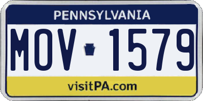 PA license plate MOV1579