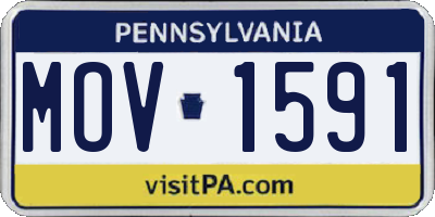 PA license plate MOV1591