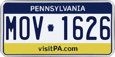 PA license plate MOV1626
