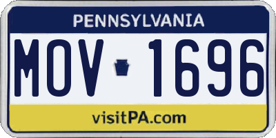 PA license plate MOV1696