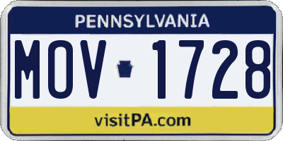 PA license plate MOV1728