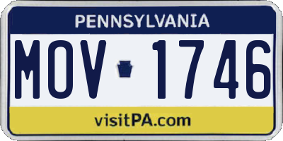 PA license plate MOV1746