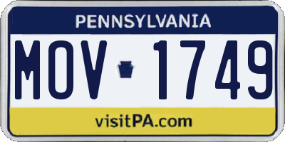 PA license plate MOV1749