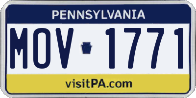 PA license plate MOV1771