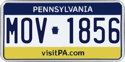 PA license plate MOV1856