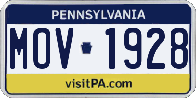 PA license plate MOV1928