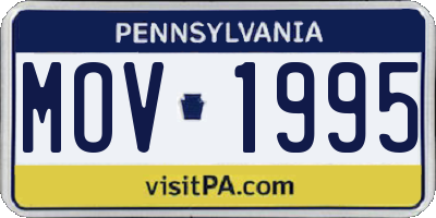 PA license plate MOV1995