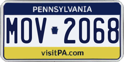 PA license plate MOV2068