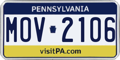 PA license plate MOV2106
