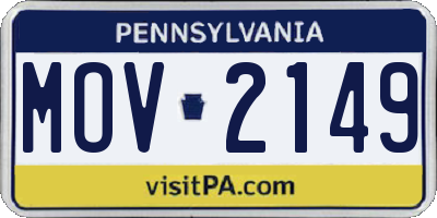 PA license plate MOV2149
