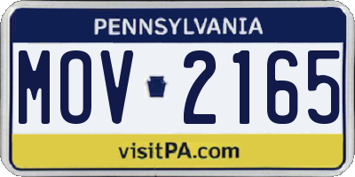 PA license plate MOV2165