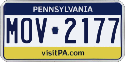 PA license plate MOV2177