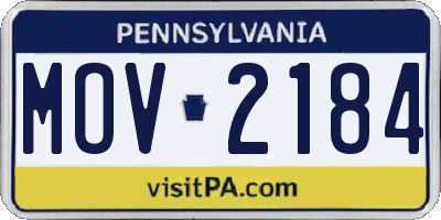 PA license plate MOV2184