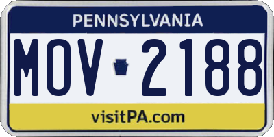 PA license plate MOV2188