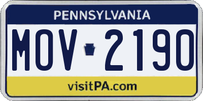 PA license plate MOV2190