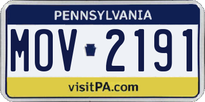 PA license plate MOV2191