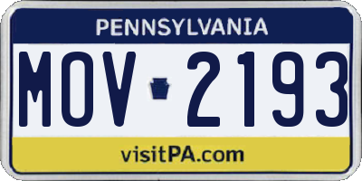 PA license plate MOV2193