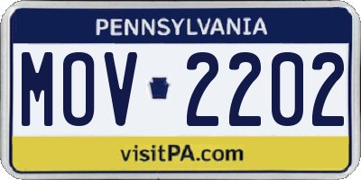 PA license plate MOV2202