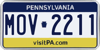 PA license plate MOV2211