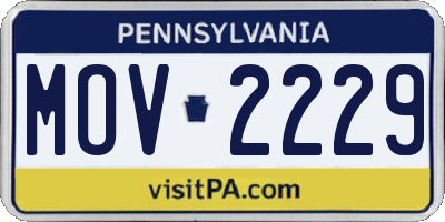 PA license plate MOV2229