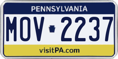 PA license plate MOV2237