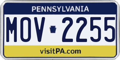 PA license plate MOV2255