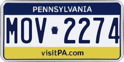 PA license plate MOV2274