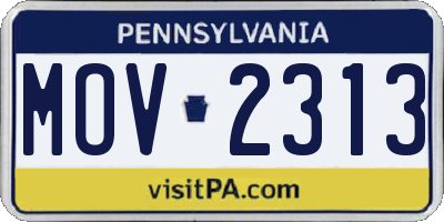 PA license plate MOV2313